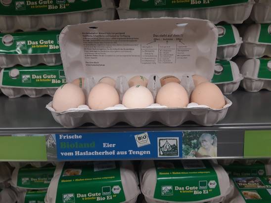 Eier vom Haslacherhof mit Bio Zertifizierung